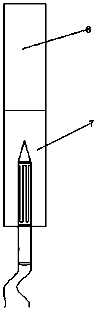 Electric cigarette needle heater and preparation method thereof