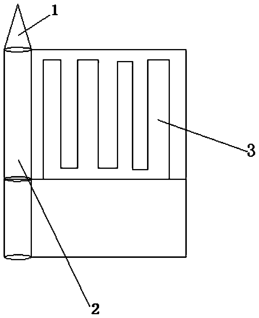 Electric cigarette needle heater and preparation method thereof