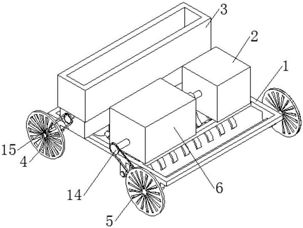 Novel special spreader for saline-alkali soil desulfurization gypsum modifier