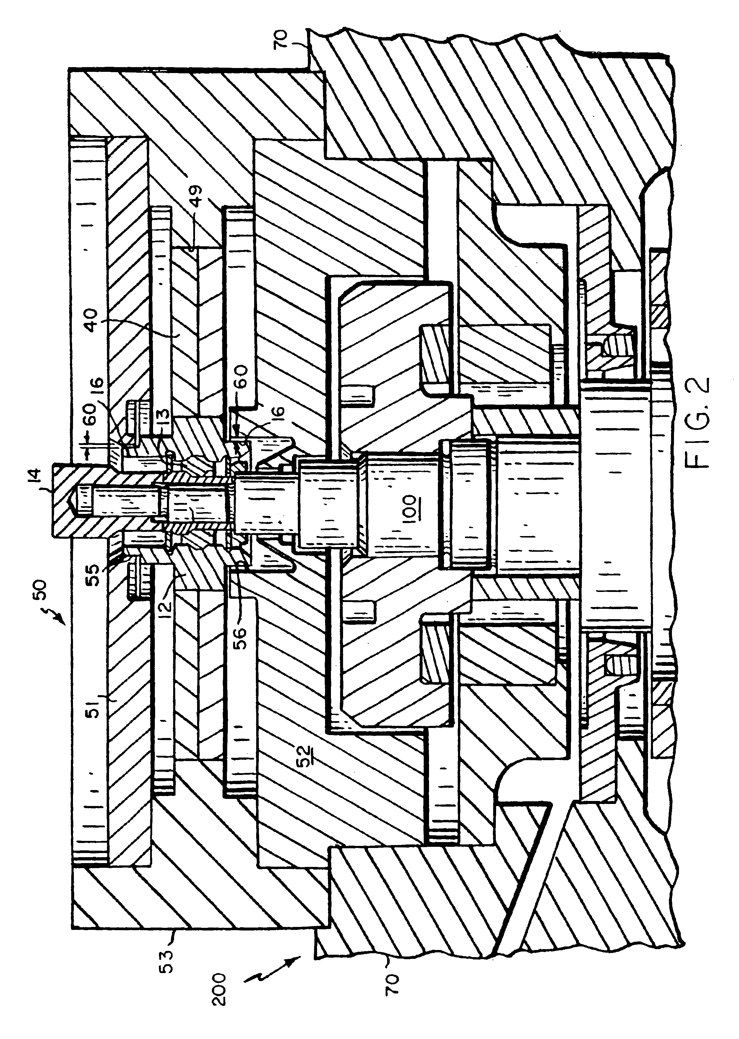 Dual stiffness bearing damping system