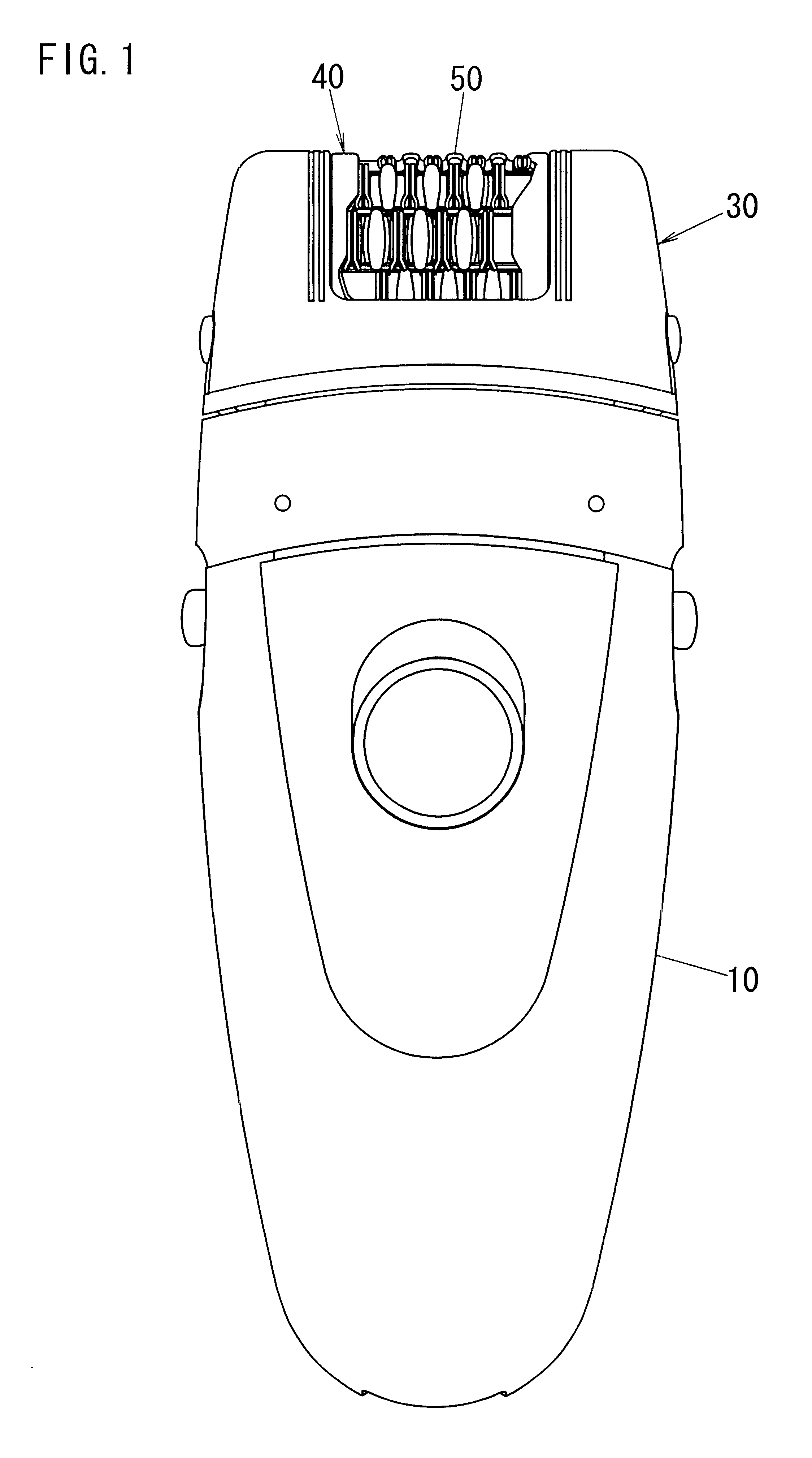 Hand-held epilating device