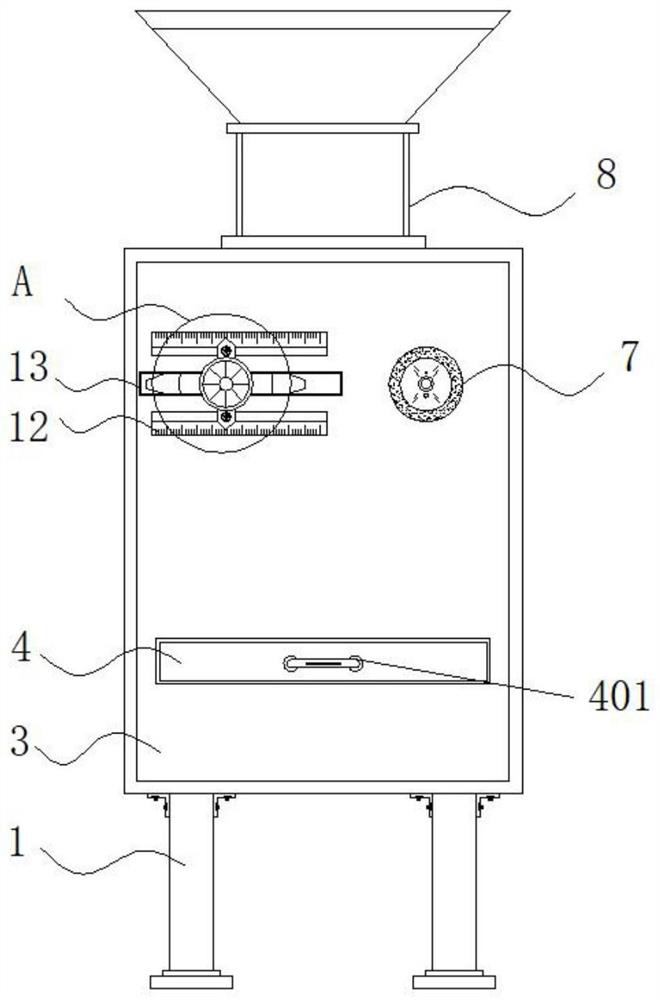 Grinding type stone crushing device for municipal engineering construction