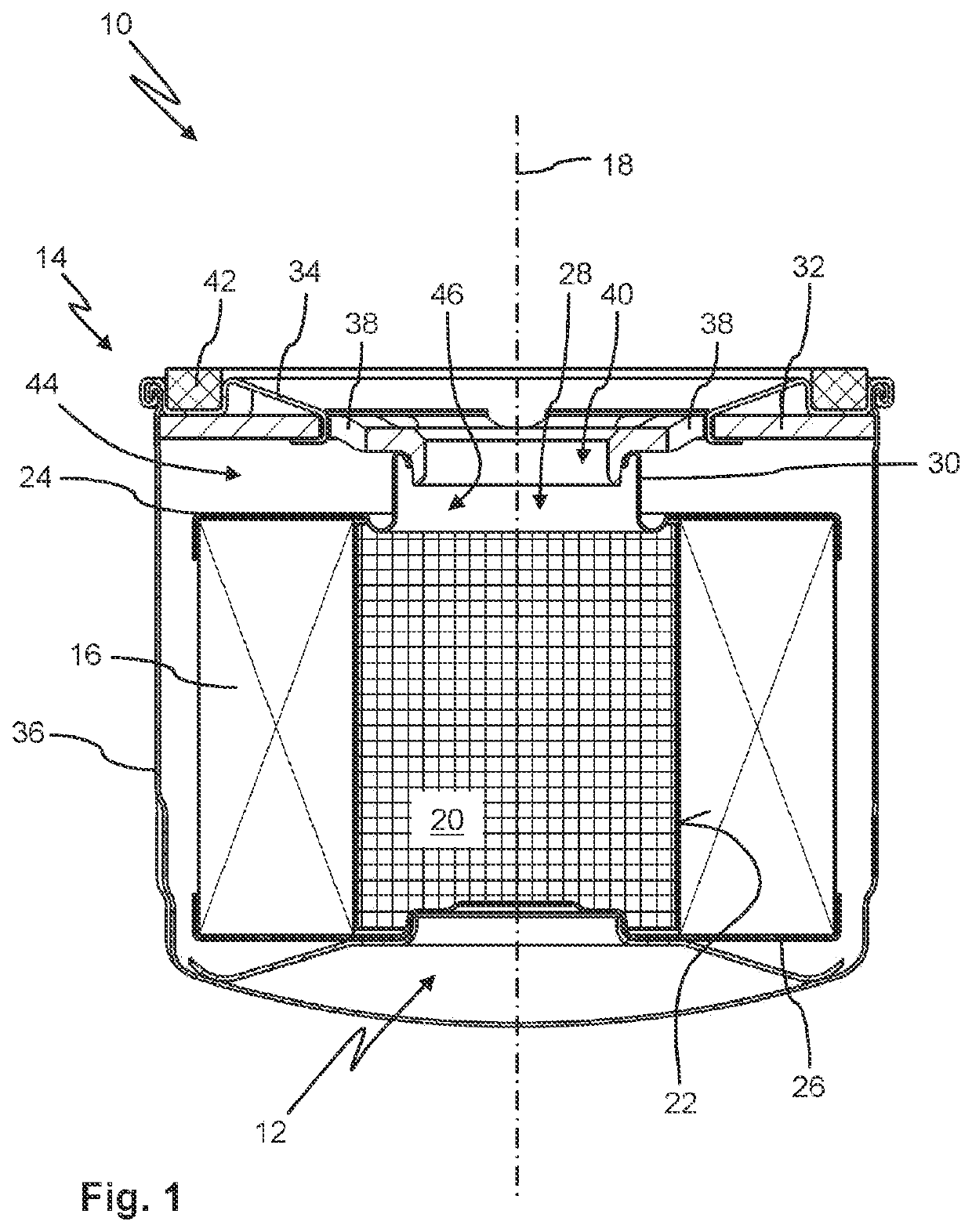 Filter Element with a Receiving Chamber Containing a Drying Agent, and Fluid Filter