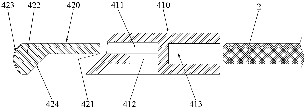 Box lighting structure and refrigerator