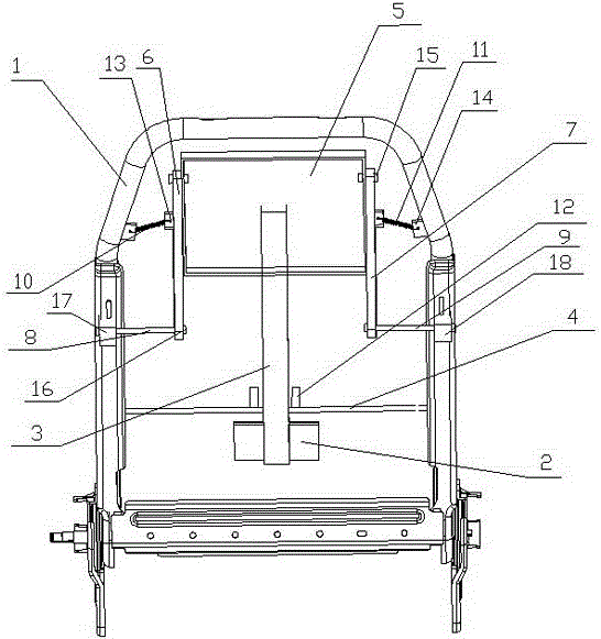 Active car seat back device