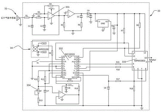 SF6 high-voltage circuit breaker with leakage detection function and leakage repair function