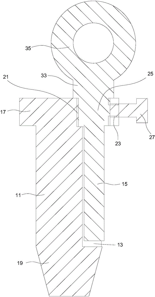 Connecting pin