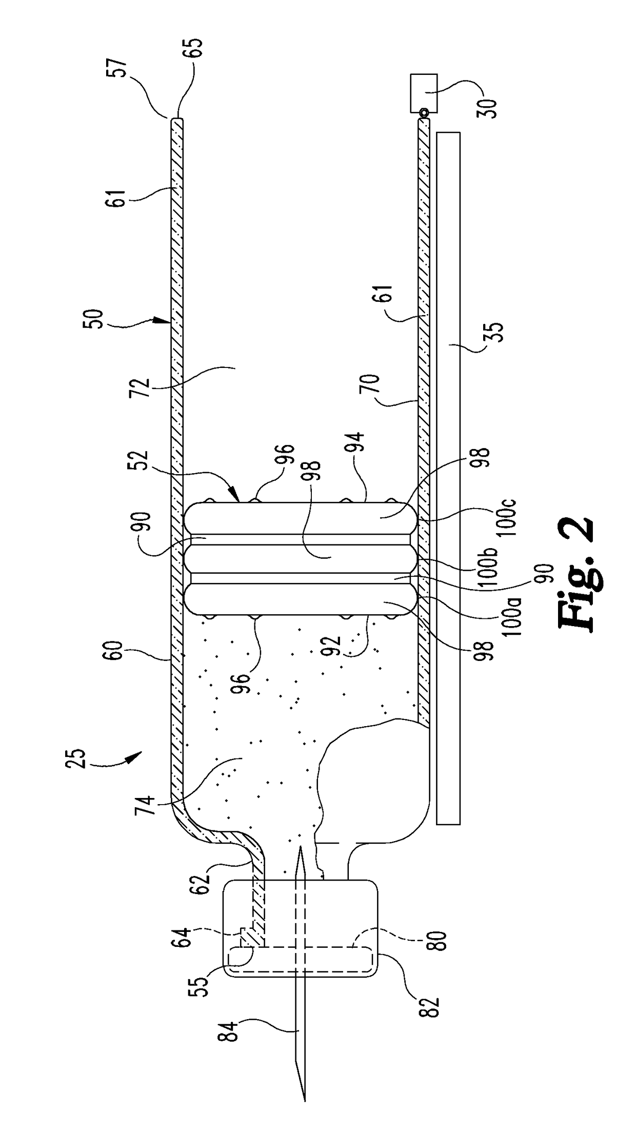 Sensing system for detecting a piston in a medical fluid container