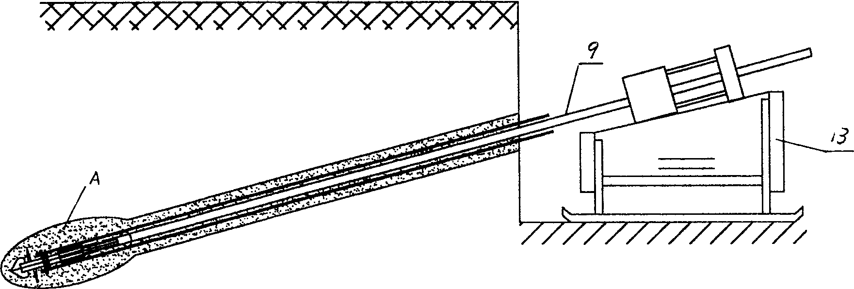 Anchor rod construction method for soil body and anchor rod assembly used thereof