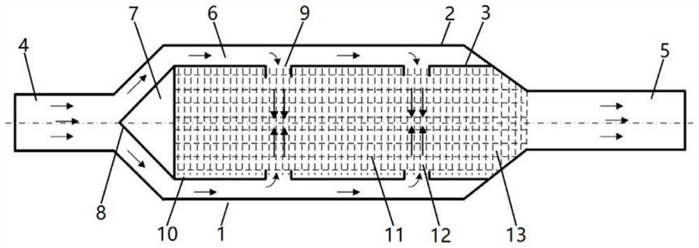 Diesel engine exhaust particulate matter trap and trapping method thereof