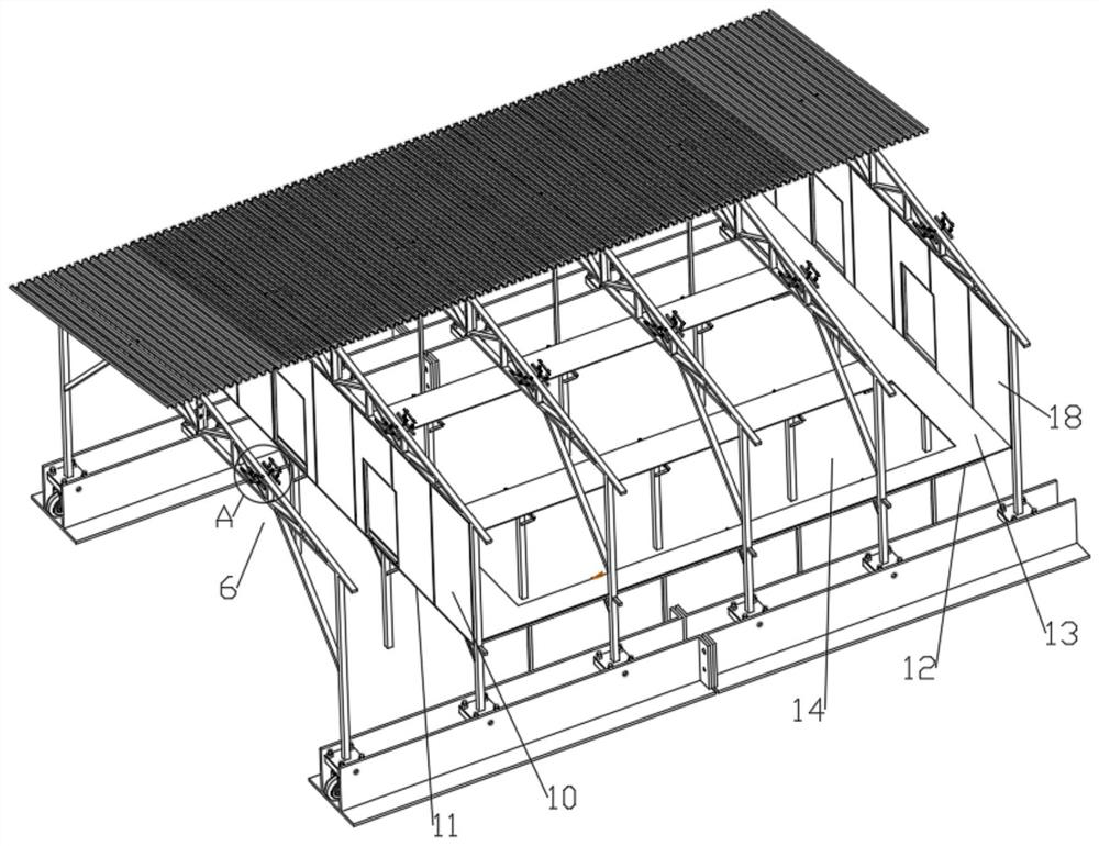 An agricultural recyclable greenhouse