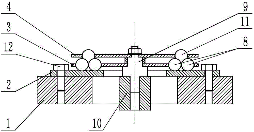 Device and method for depositing modified coating on surface of precision ball