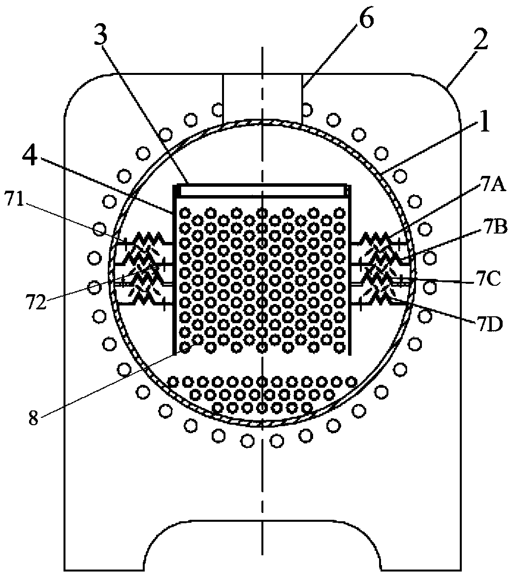 Falling-film type evaporator and air conditioner