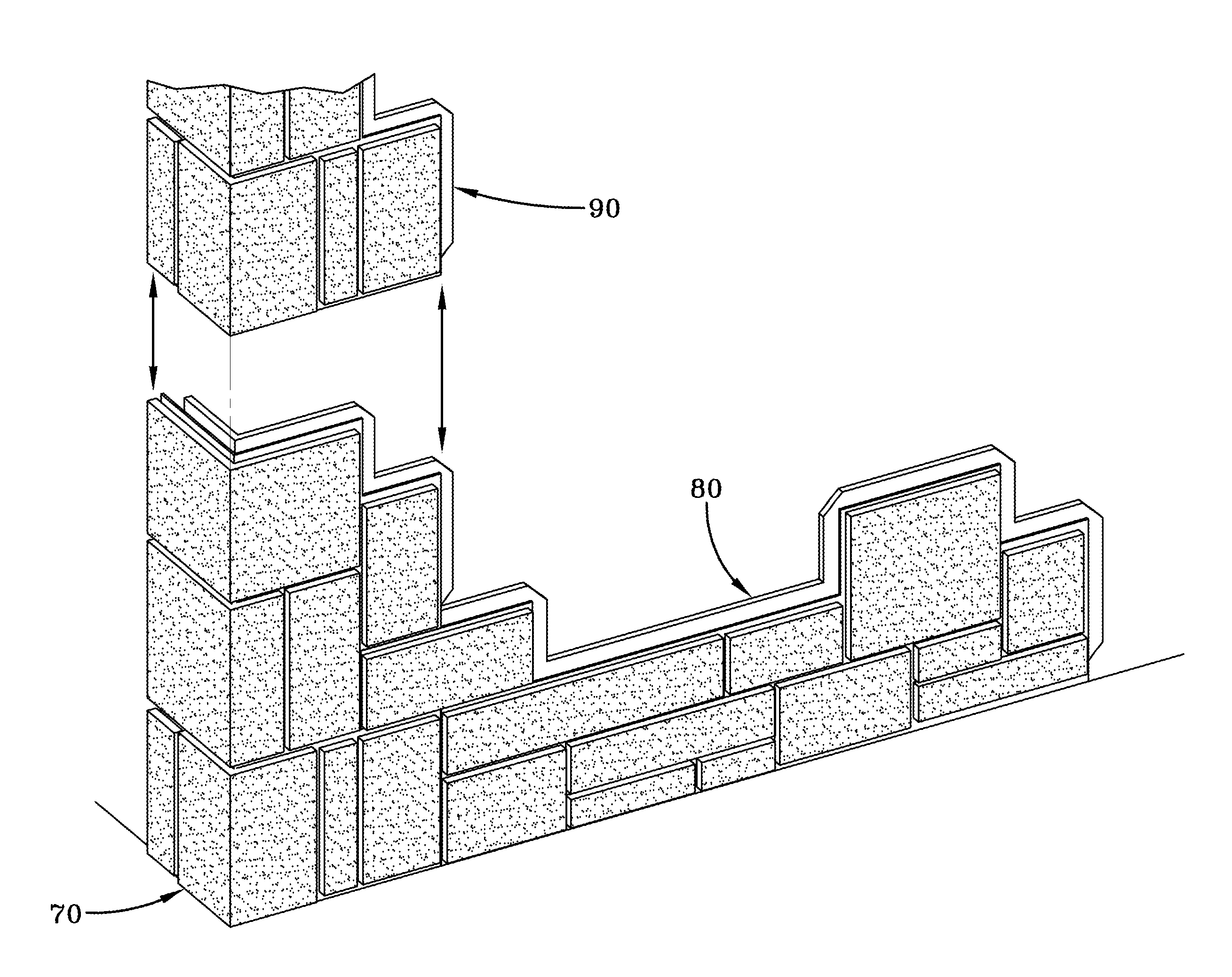 Foaming of simulated stone structures