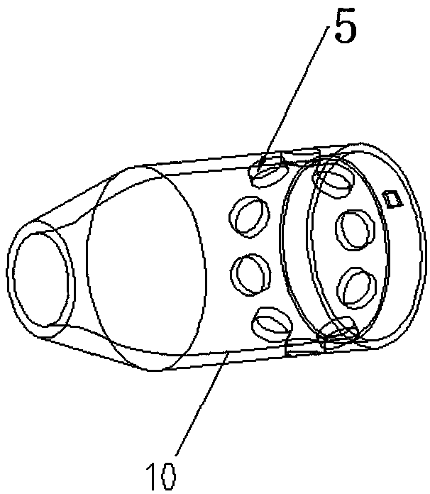 Hydraulic cyclone of half-flux internal and external curve channel