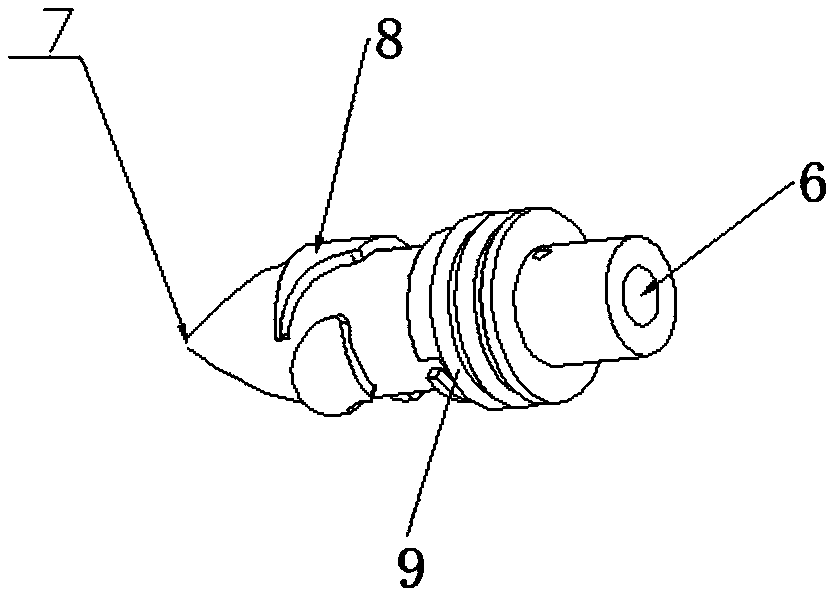 Hydraulic cyclone of half-flux internal and external curve channel