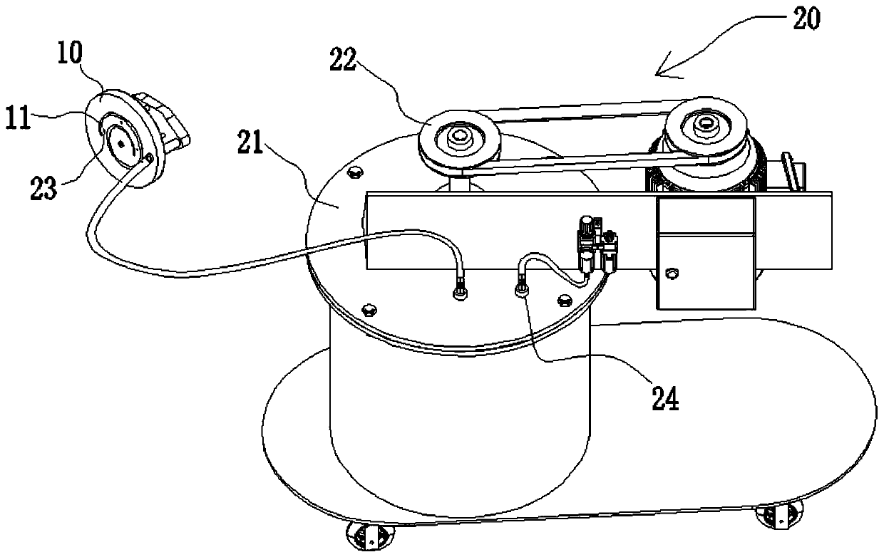 Production process and production device of a non-closed covered rubber tube