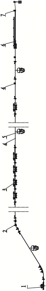 Novel overhead endless rope cableway