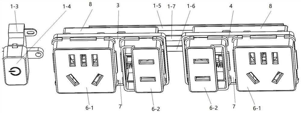 Single-row socket