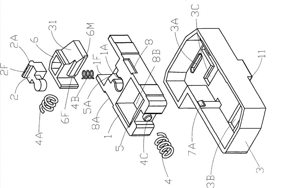 Safety shield device for self-locking power jack