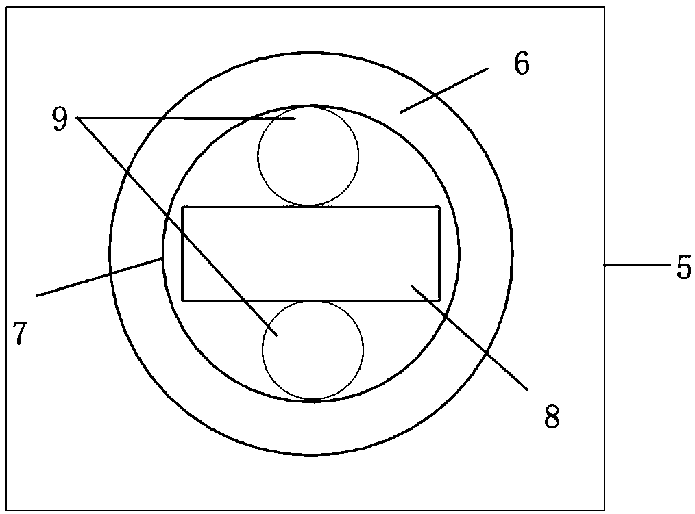 Annular micro-flow channel oil liquid detection device and manufacturing method thereof