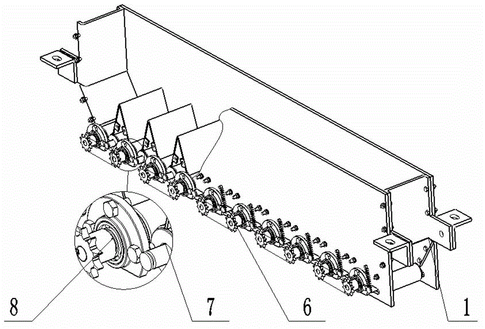 Seedling separation and seedling taking assembly of artemisia selengensis cutting machine