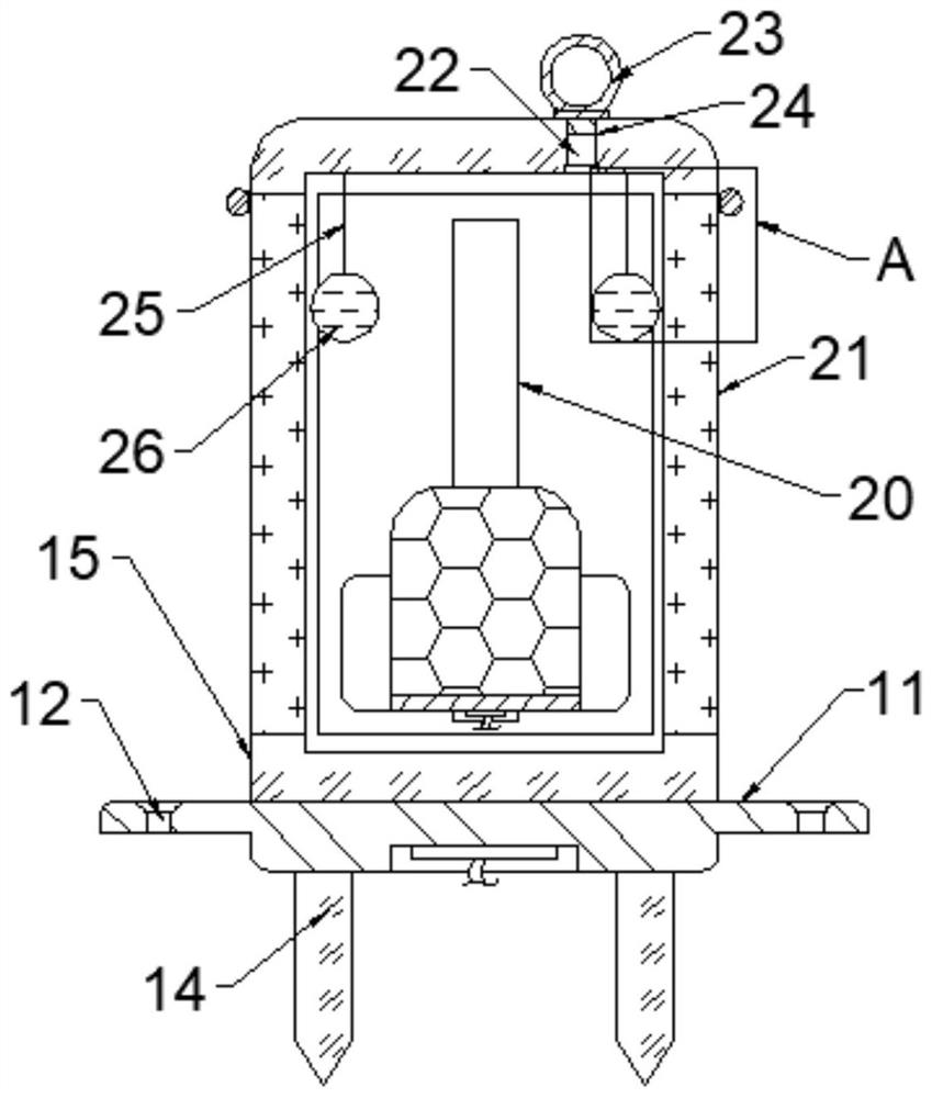 Lawn lamp for expelling insects by using light scattering