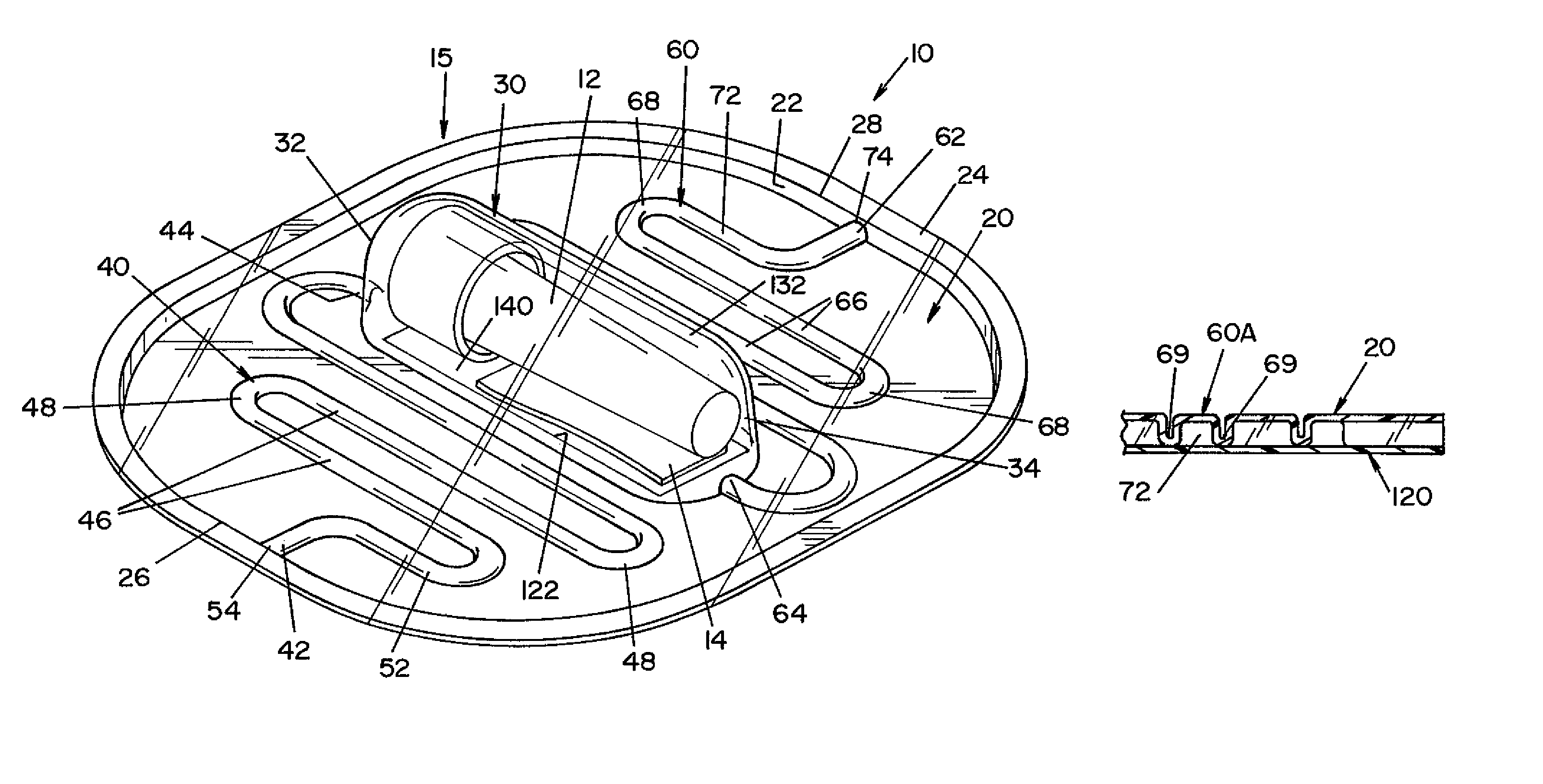 Process challenge device for assessing the effective performance of a biocontamination deactivation process