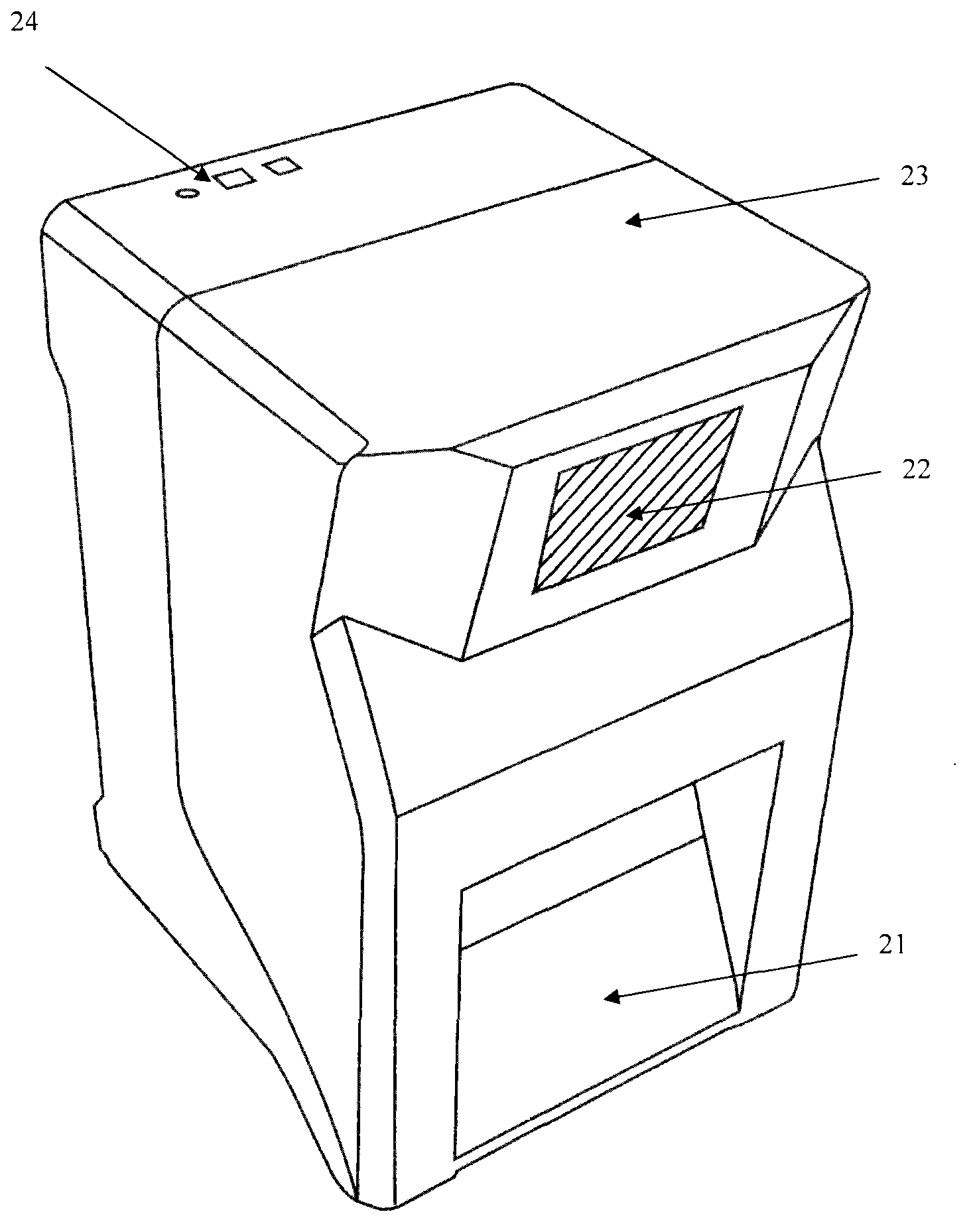 Palm print collection device