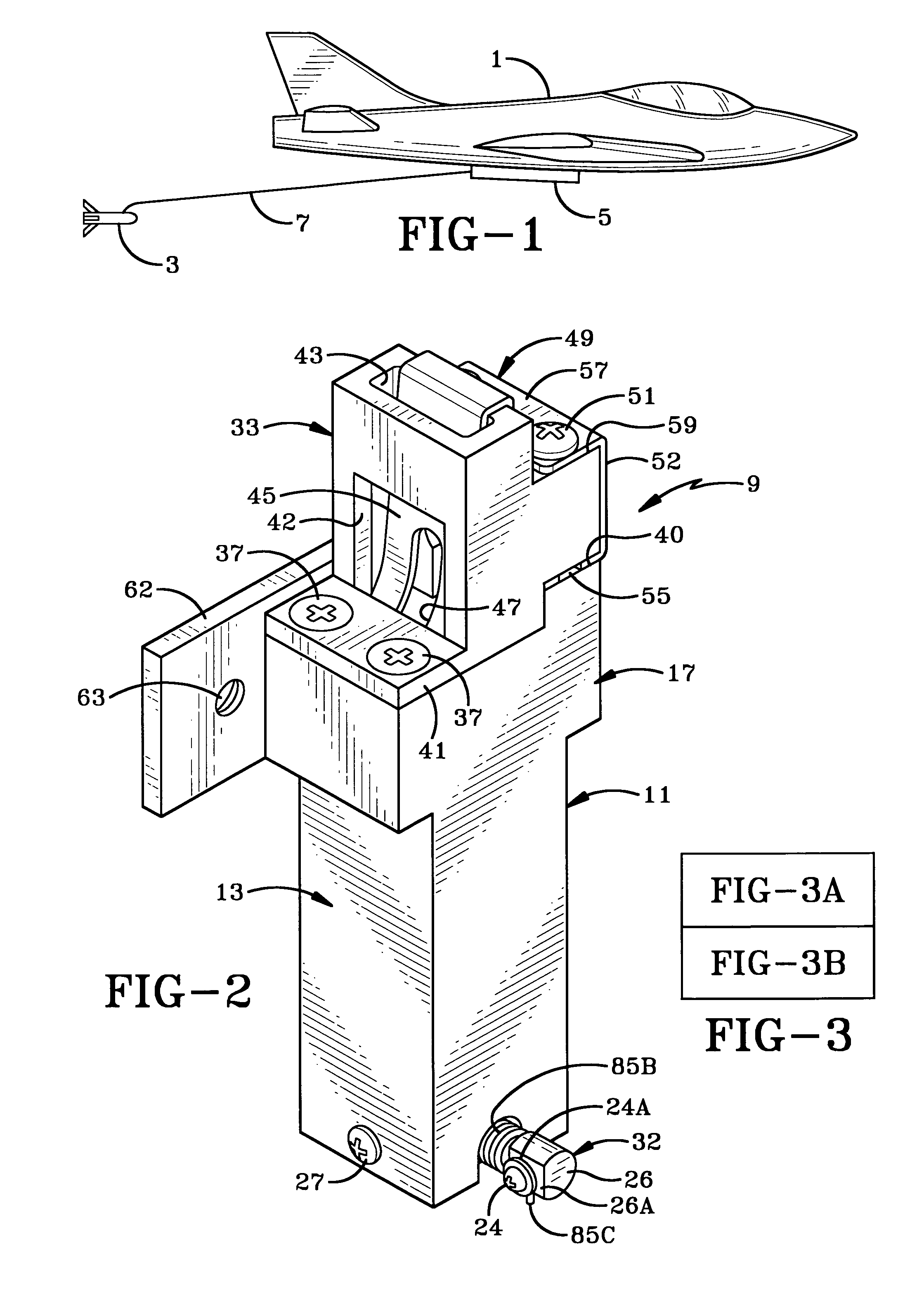 Method and apparatus for rapid severance of a decoy towline