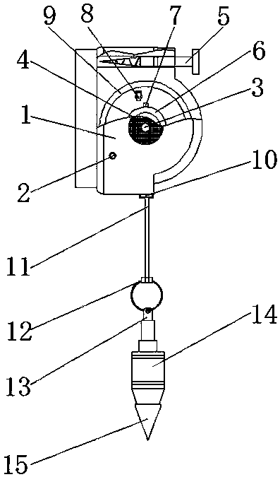 Plumb bob for verticality detection in building construction