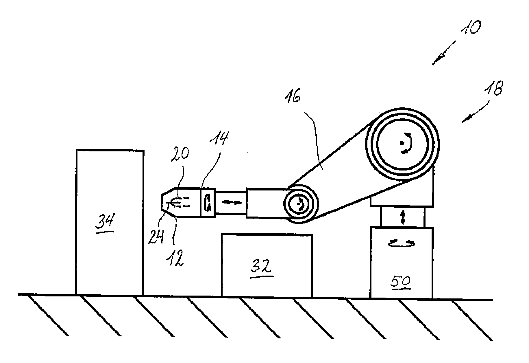 Method, apparatus and use of a water-based dispersion for automated servicing of a welding torch head