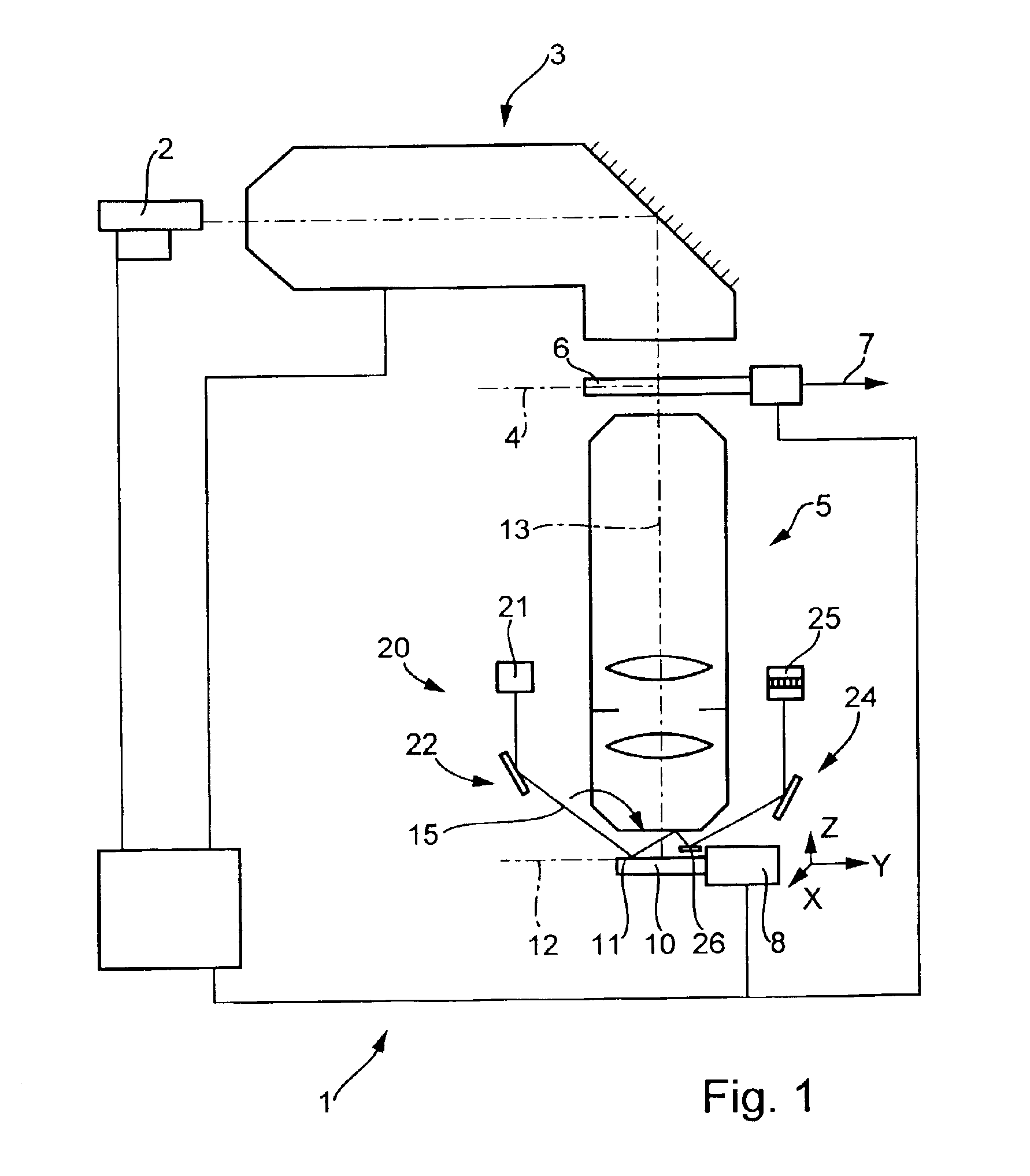 Method for focus detection for optically detecting deviation of the image plane of a projection lens from the upper surface of a substrate, and an imaging system with a focus-detection system