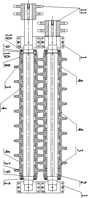 Detachable hobbing device for roller screen