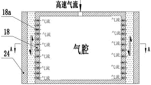 A kind of airflow assisted abrasive flow polishing processing method of inner cylindrical surface