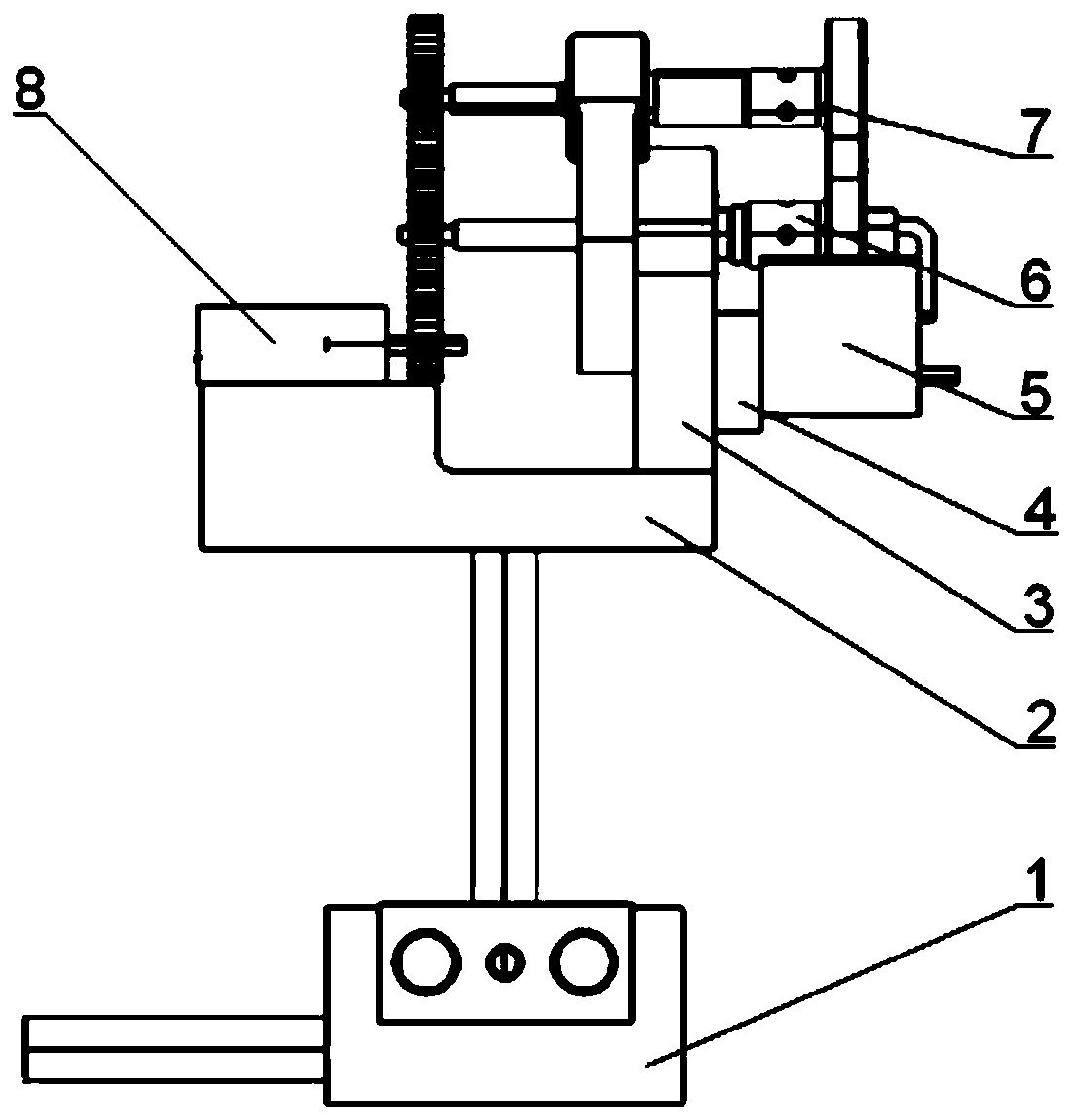 An optical fiber ring winding online gluing device