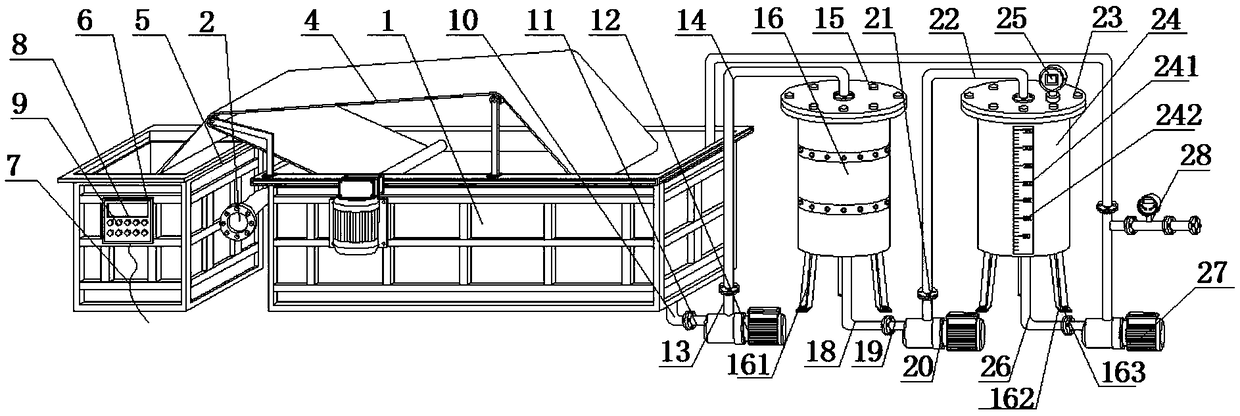 Oilfield sewage treatment device