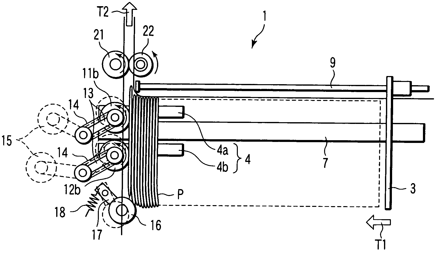 Paper sheet take-out apparatus