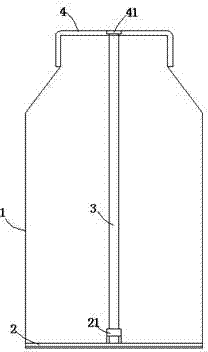 Residual-prevention yoghourt bottle