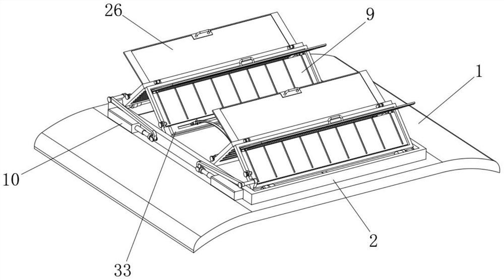 High-efficiency solar panel for new energy automobile