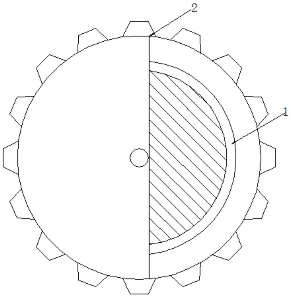 Agricultural fertilization equipment that uses gravity to control the amount of entry and exit and spread more evenly