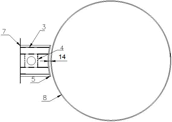 Suspending and guiding device for descending installation of large-scale steel jacket box