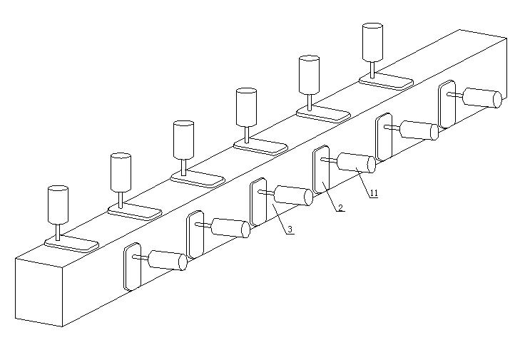 Multi-stand two-roll reducing unit