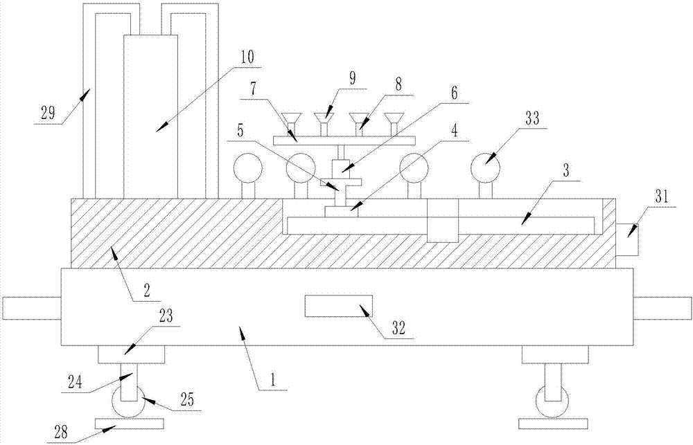 Movable type automatic rubber cutting device