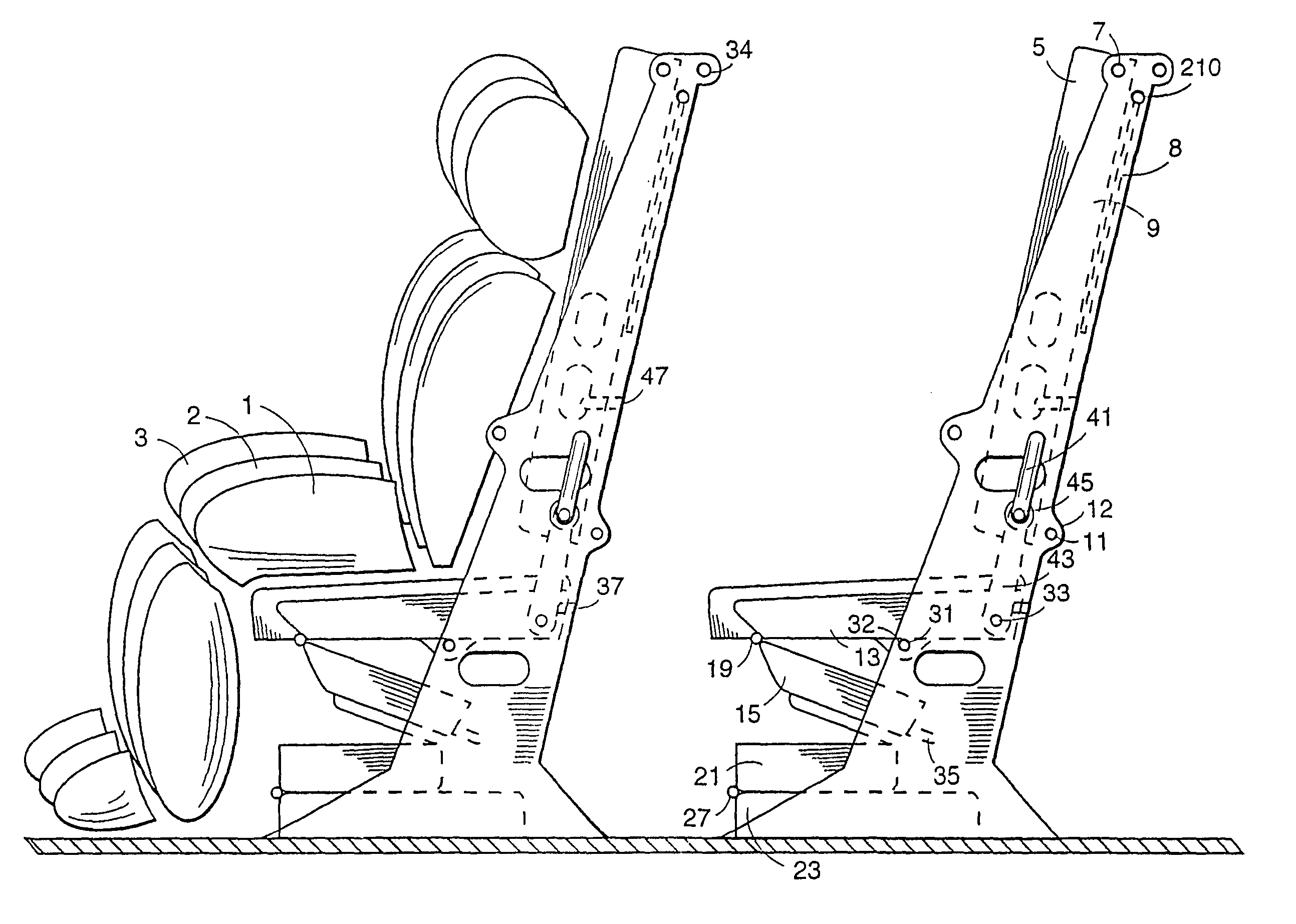 Seats that convert to sleeper bunks