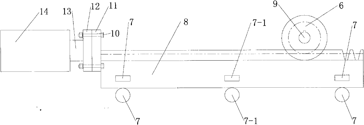 Oil cylinder-propelled drum type braking force test device