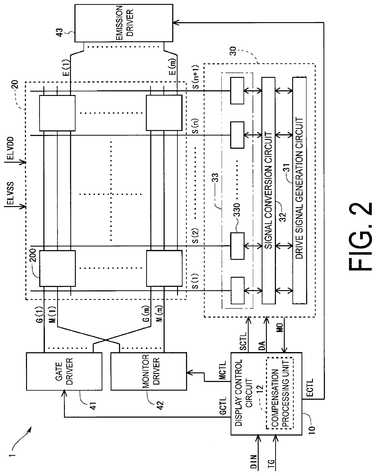 Display device and method for driving same