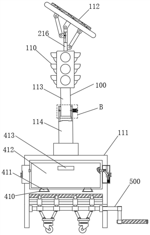 Smart city traffic signal lamp convenient to charge