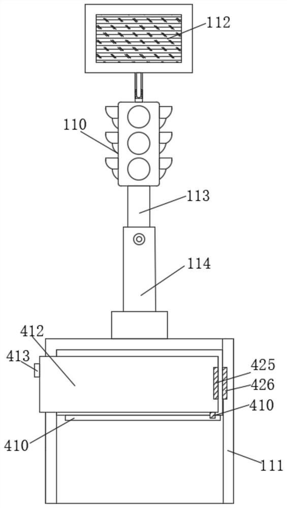 Smart city traffic signal lamp convenient to charge