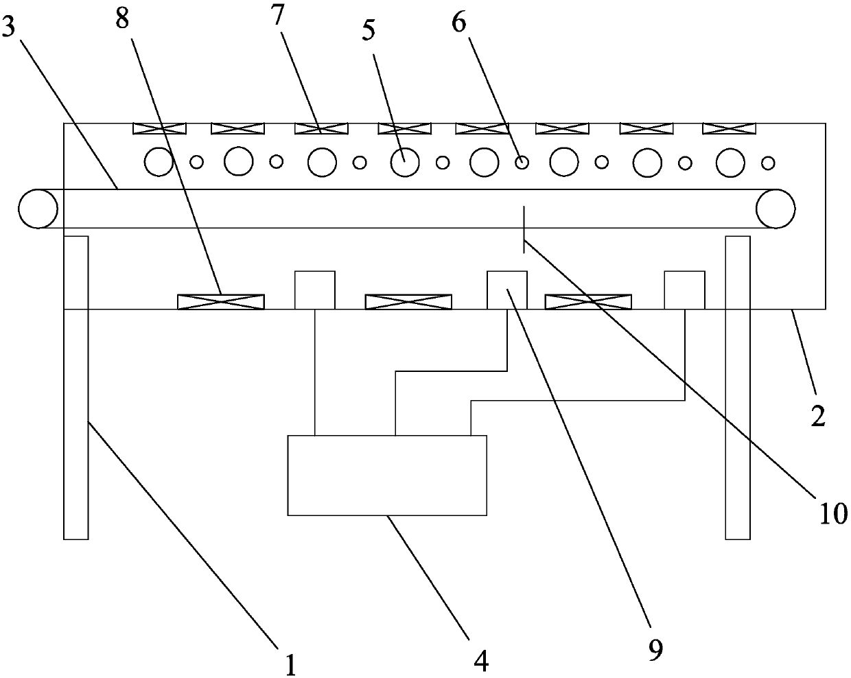 Conveying drying device for washing